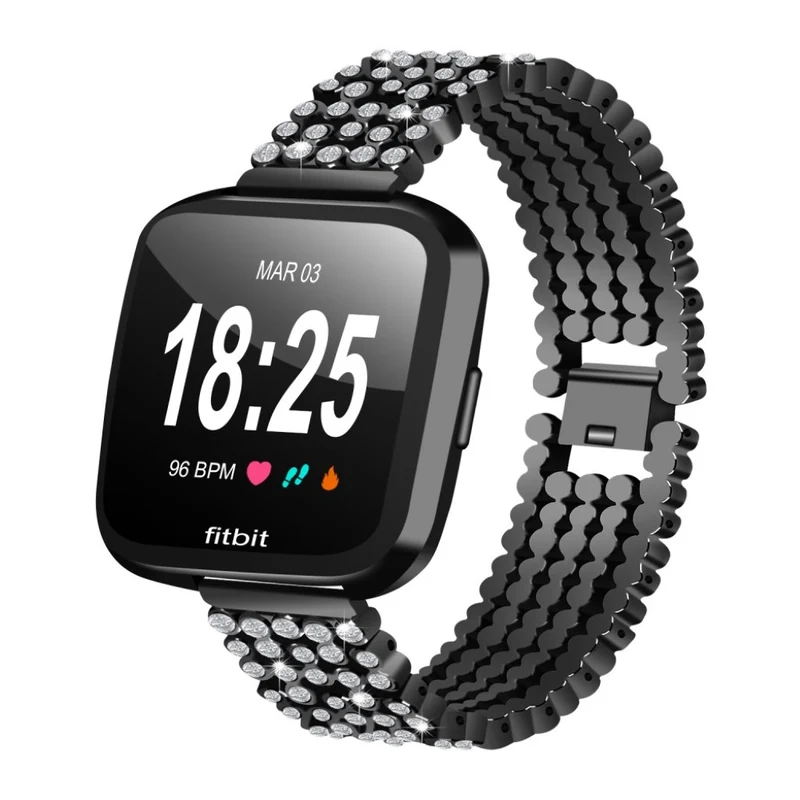 Mega gut Fitbit Versa Metall und Strass armband