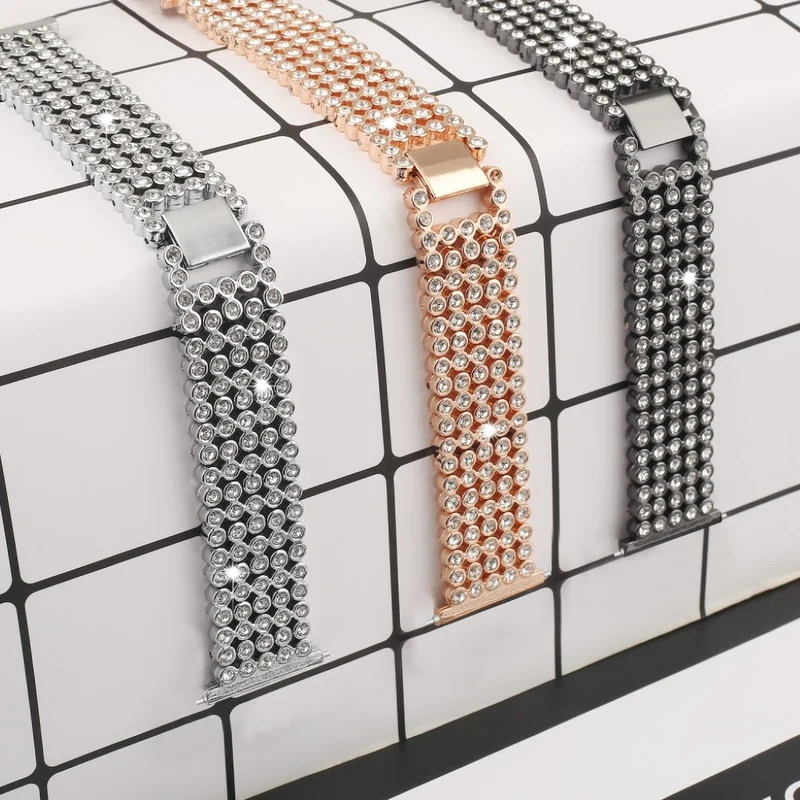 Mega gut Fitbit Versa Metall und Strass armband
