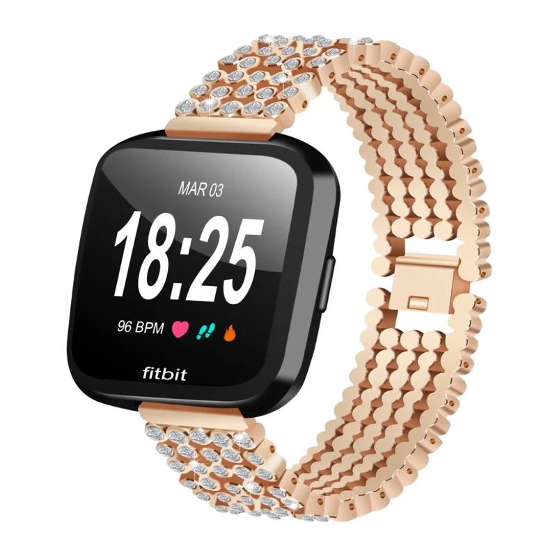 Mega gut Fitbit Versa Metall und Strass armband