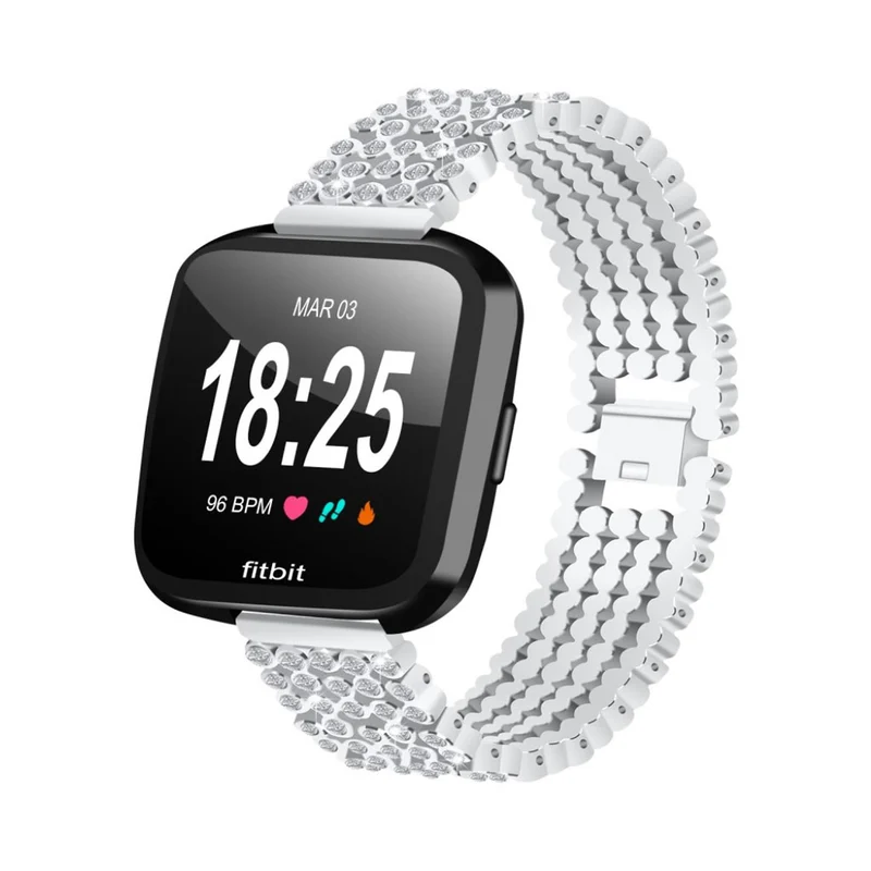 Mega gut Fitbit Versa Metall und Strass armband