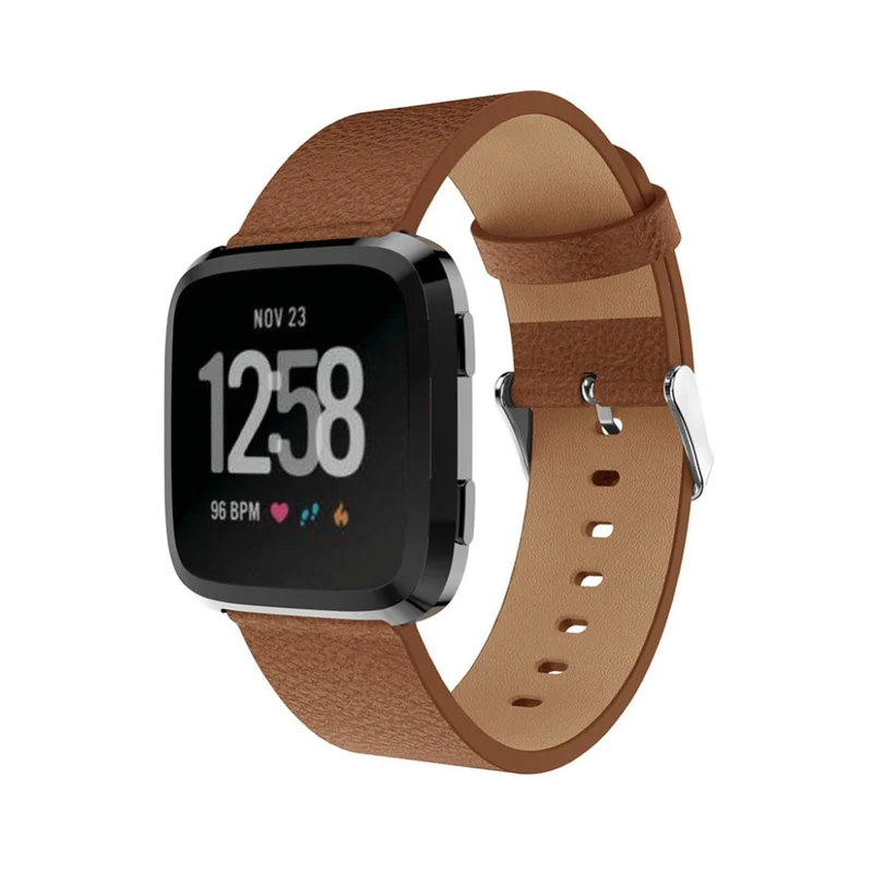 Bequem Fitbit Versa Echtes Leder armband