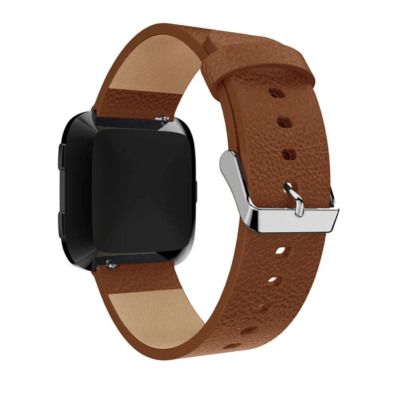 Bequem Fitbit Versa Echtes Leder armband