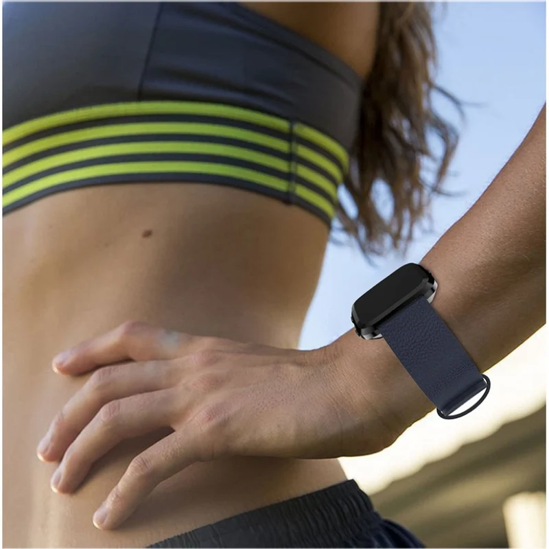 Bequem Fitbit Versa Echtes Leder armband