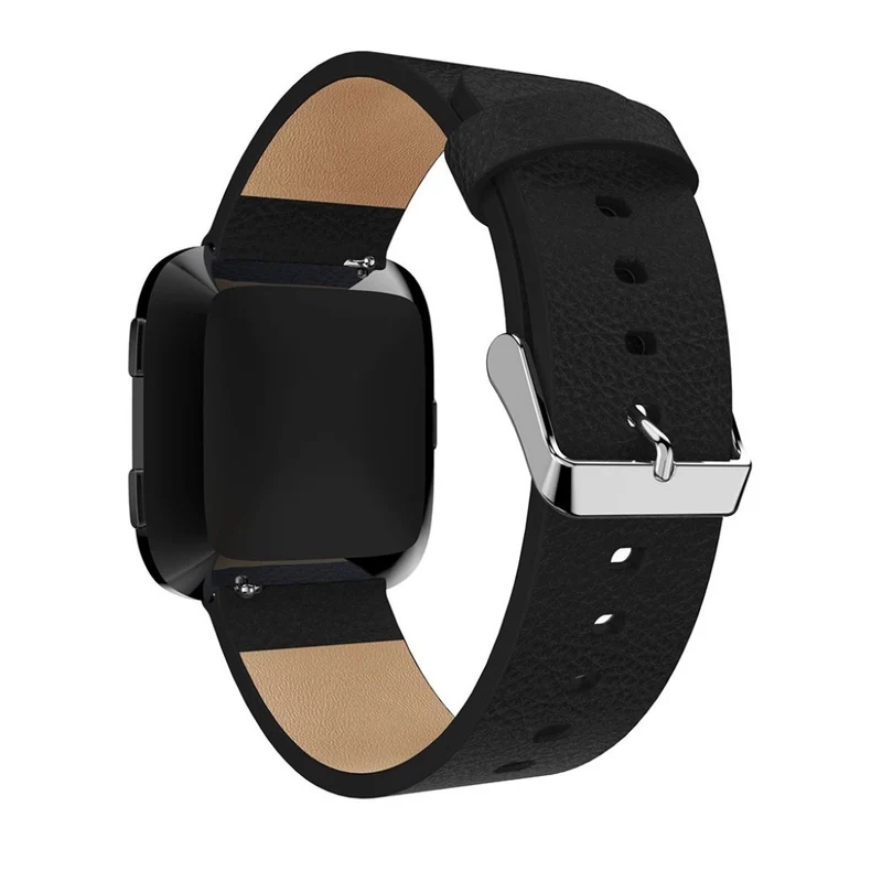 Bequem Fitbit Versa Echtes Leder armband