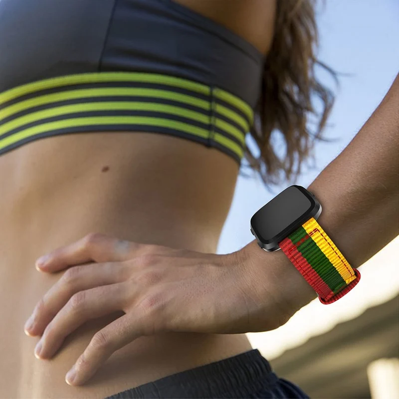 Auffallend angenehm Fitbit Versa Textil / Nylon armband