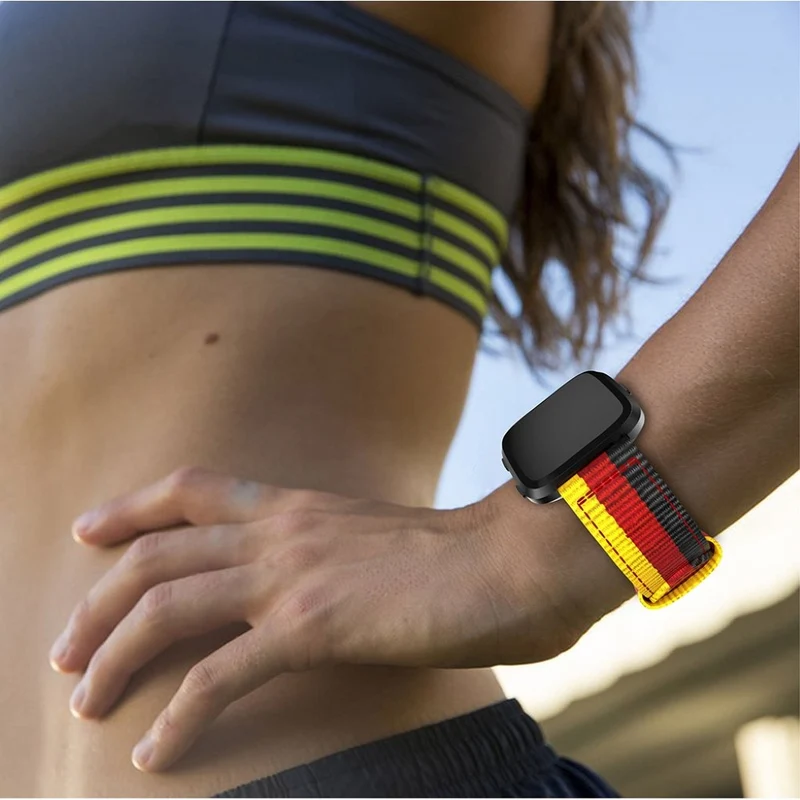 Auffallend angenehm Fitbit Versa Textil / Nylon armband