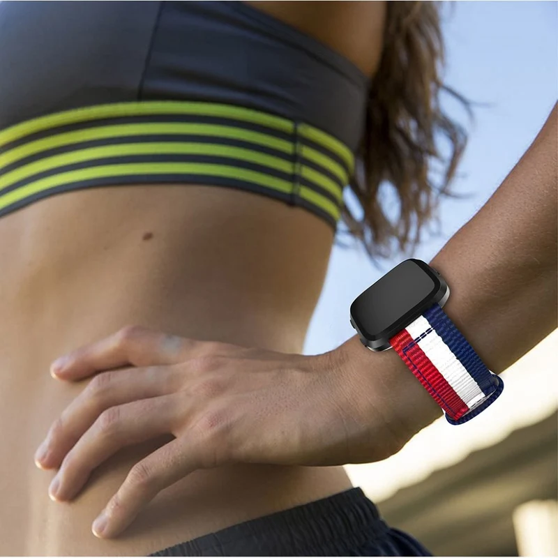 Auffallend angenehm Fitbit Versa Textil / Nylon armband