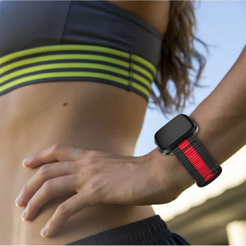 Auffallend angenehm Fitbit Versa Textil / Nylon armband