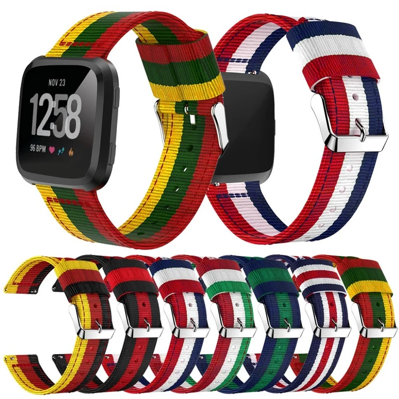 Auffallend angenehm Fitbit Versa Textil / Nylon armband