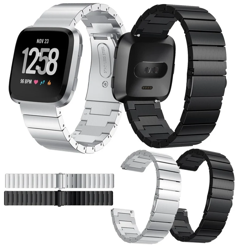 Auffallend stilvoll Fitbit Versa Metall armband