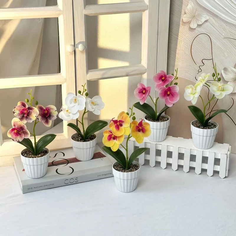 Dekorative Künstliche Orchideenarrangement für Dekorative Wohnraum Präsentation