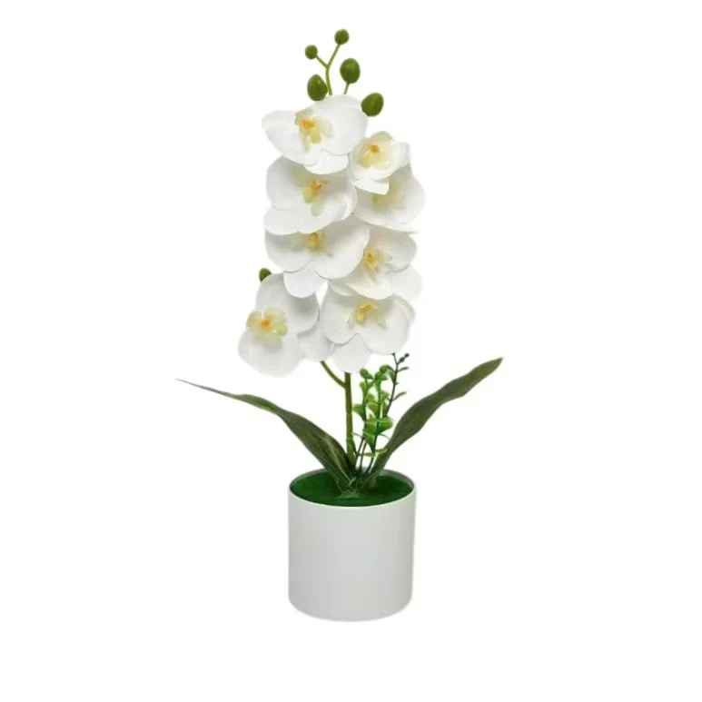 Dekorative künstliche Orchideenarrangement für Tischdeko