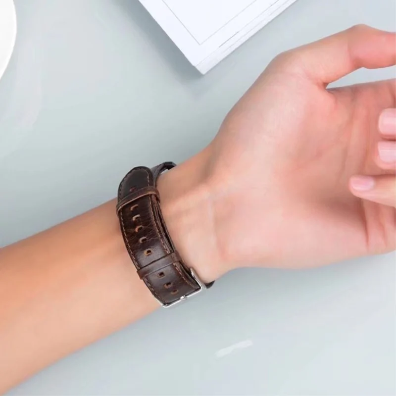 Mega haltbar Huawei Watch GT Echtes Leder armband