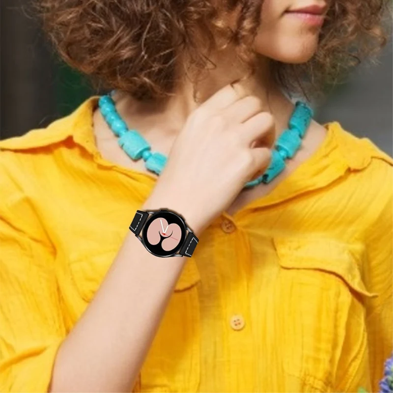 Absolut niedlich Garmin Vivomove 3 Echtes Leder armband