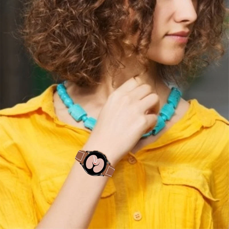 Absolut niedlich Garmin Vivomove 3 Echtes Leder armband