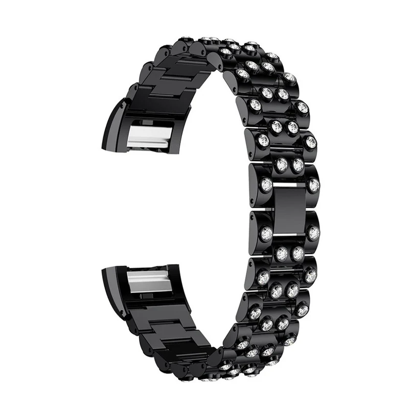 Absolut stark Fitbit Charge 2 Metall und Strass armband