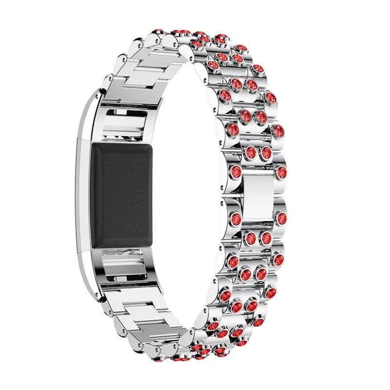 Absolut stark Fitbit Charge 2 Metall und Strass armband