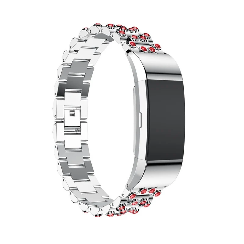 Absolut stark Fitbit Charge 2 Metall und Strass armband