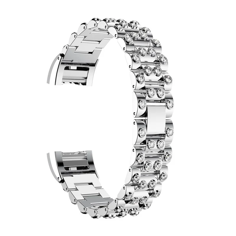 Absolut stark Fitbit Charge 2 Metall und Strass armband