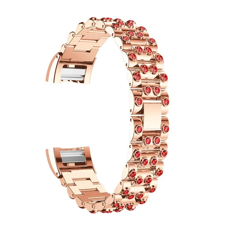 Absolut stark Fitbit Charge 2 Metall und Strass armband