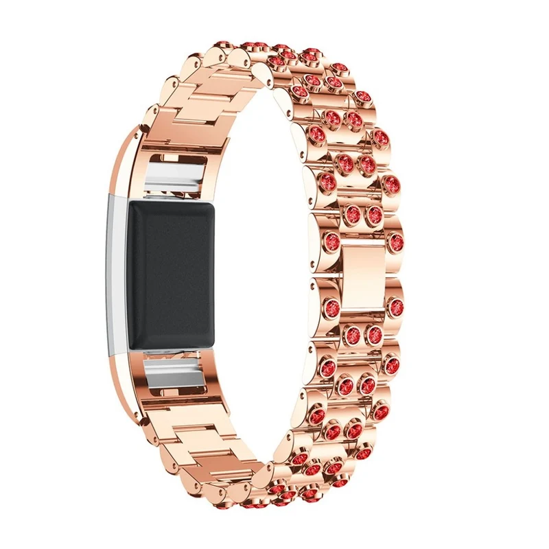 Absolut stark Fitbit Charge 2 Metall und Strass armband