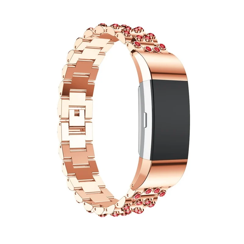 Absolut stark Fitbit Charge 2 Metall und Strass armband