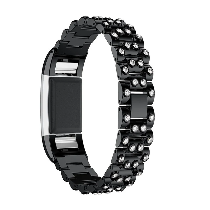 Absolut stark Fitbit Charge 2 Metall und Strass armband