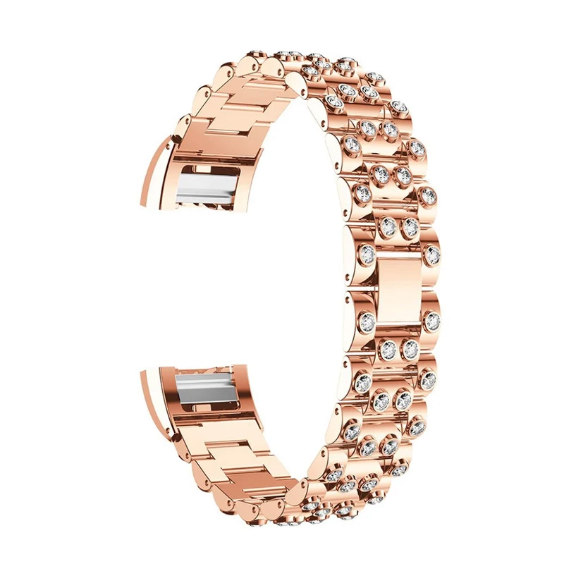 Absolut stark Fitbit Charge 2 Metall und Strass armband