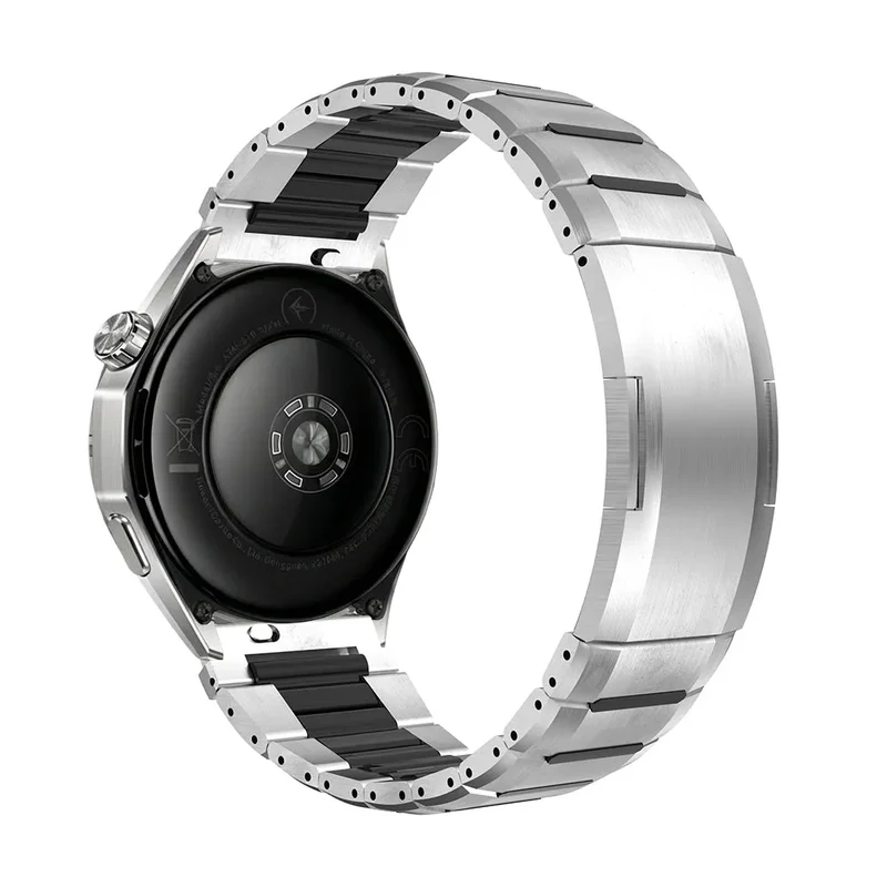 Amazfit Bip 6 'One Push' Stahl-Hybridarmband (Titan/Schwarz)