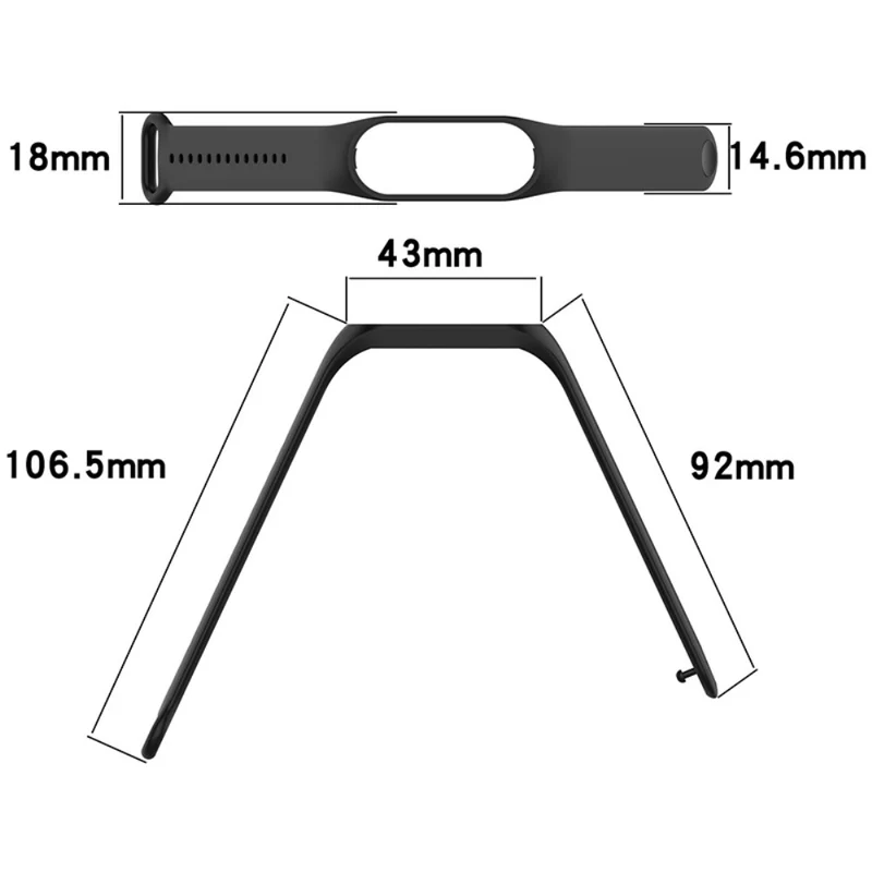 Reizend Xiaomi Mi Band 7 Silikon / TPU armband