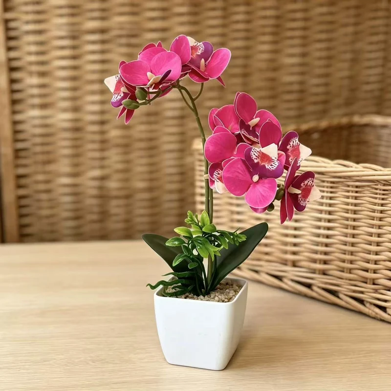 Künstliches Orchideenarrangement für die Wohnkultur-Darstellung
