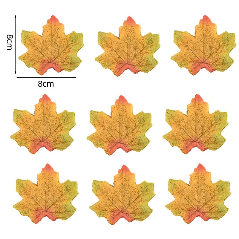 Künstliche Ahornblätter Tischdekoration aus flexiblem PU für herbstliche Gestecke
