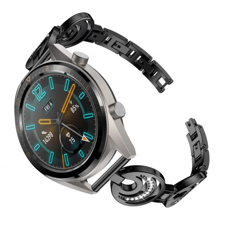 Mega elegant Huawei Watch GT Metall und Strass armband