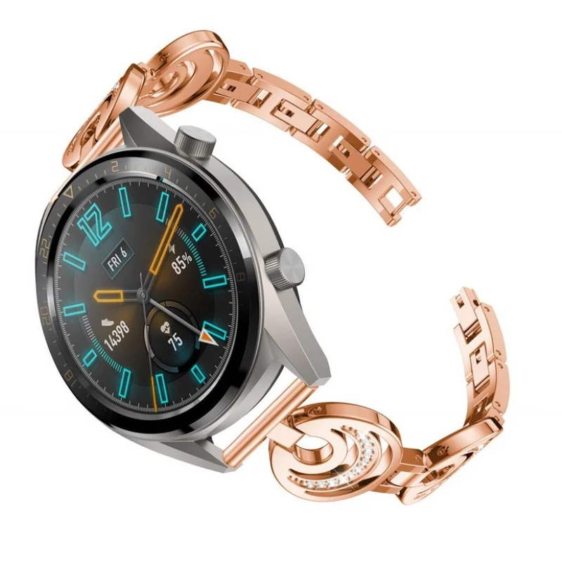 Mega elegant Huawei Watch GT Metall und Strass armband
