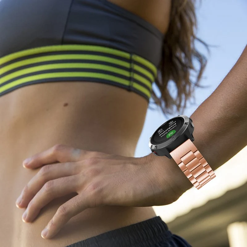 Sehr robust Garmin Fenix 5 Metall armband