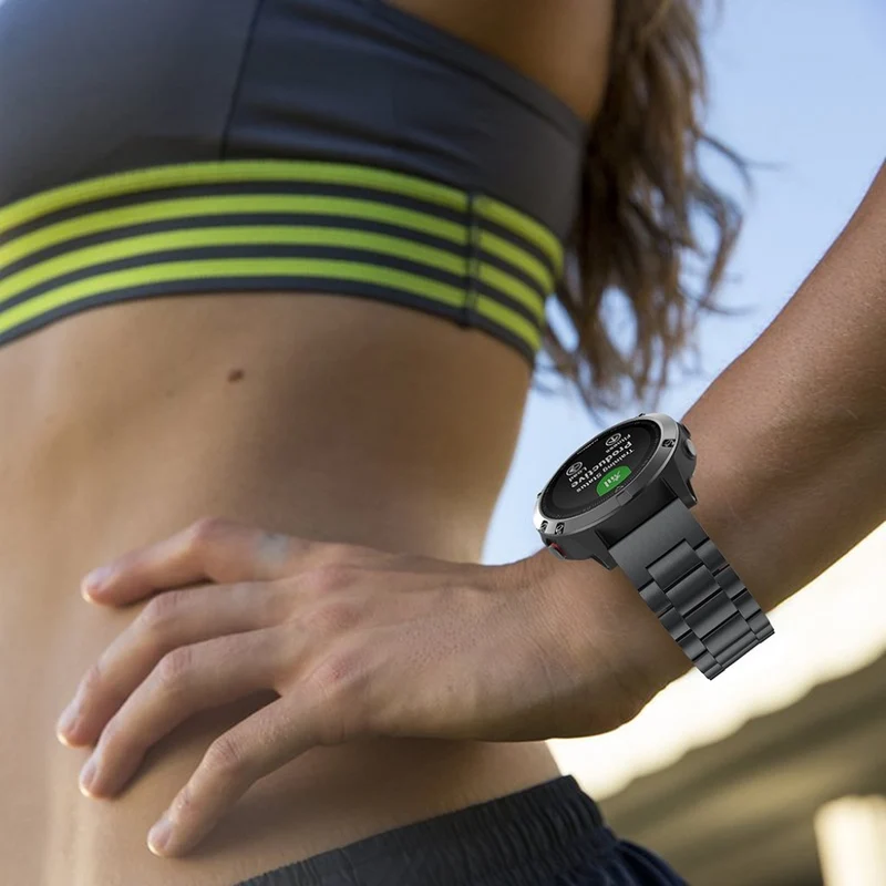 Sehr robust Garmin Fenix 5 Metall armband