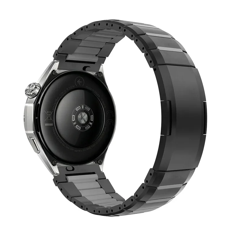 OnePlus Watch 3 - 46mm 'One Push' Stahl-Hybridarmband (Schwarz/Grau)