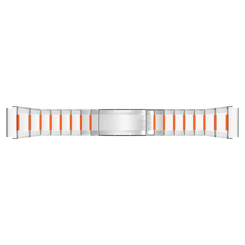 Polar Grit X Pro 'One Push' Stahl-Hybridarmband (Titan/Orange)