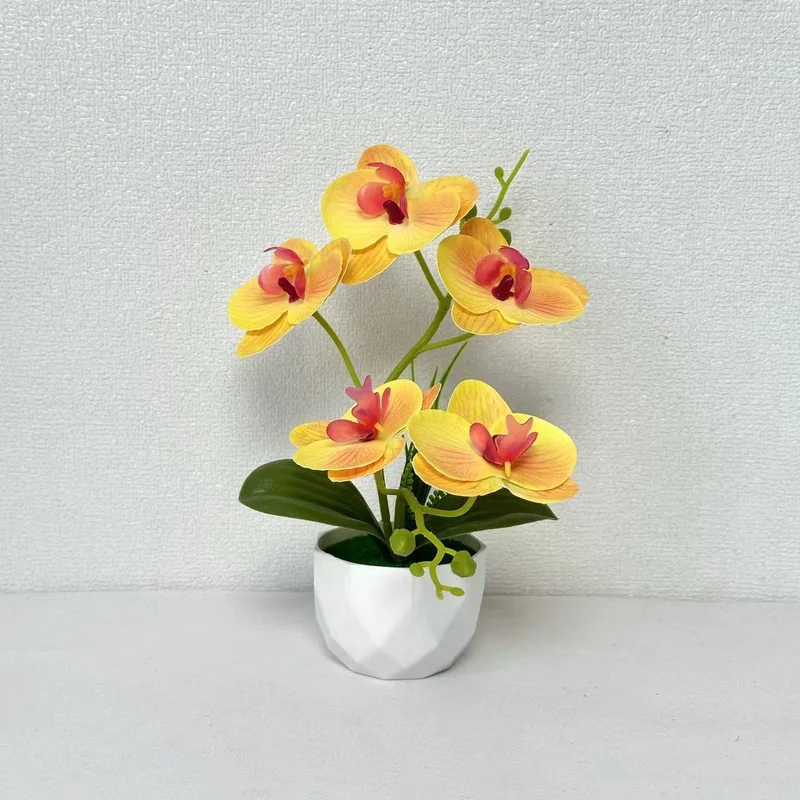 Künstliche Orchideenblumenarrangement für die Innendekoration