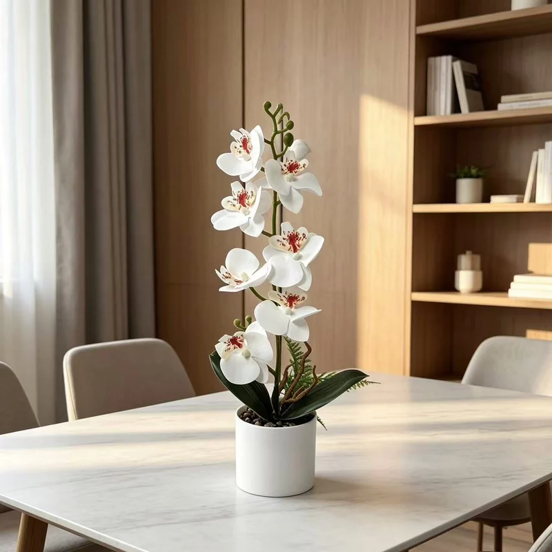 Künstlicher Orchideen Tischschmuck für Wohnkultur und Tischdisplay