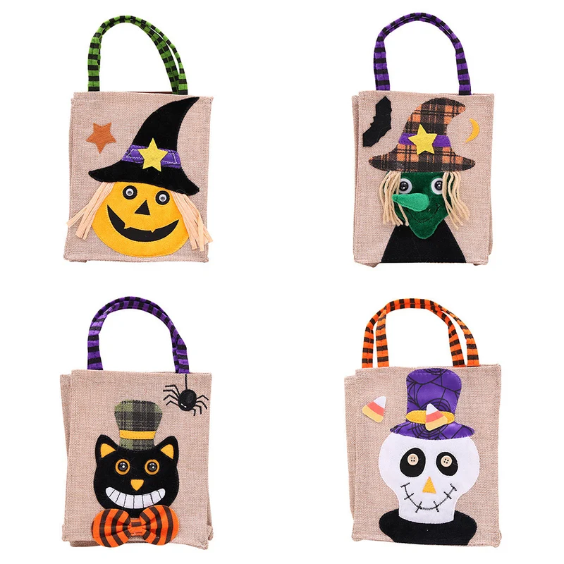 Halloween Tragetasche mit Hexenmotiv