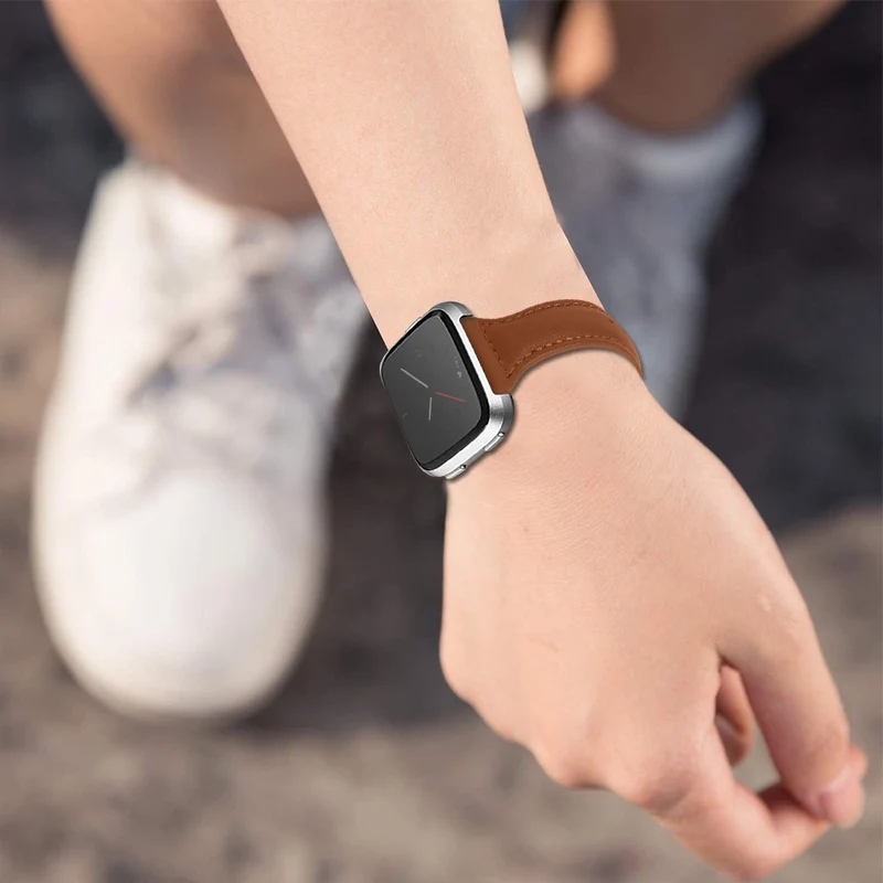 Süß Fitbit Versa 2 / Fitbit Versa Lite Echtes Leder armband