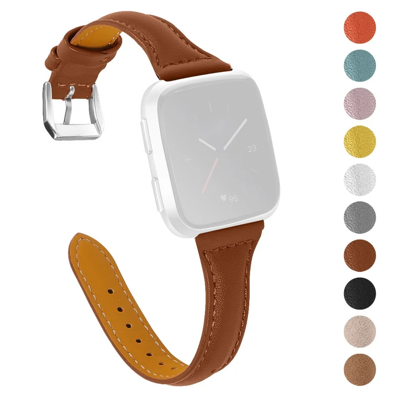 Süß Fitbit Versa 2 / Fitbit Versa Lite Echtes Leder armband