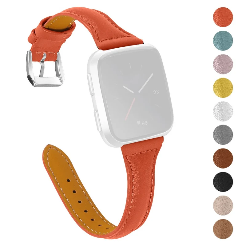 Süß Fitbit Versa 2 / Fitbit Versa Lite Echtes Leder armband