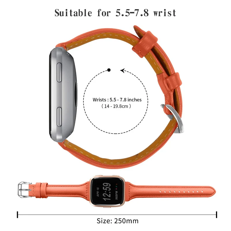 Süß Fitbit Versa 2 / Fitbit Versa Lite Echtes Leder armband