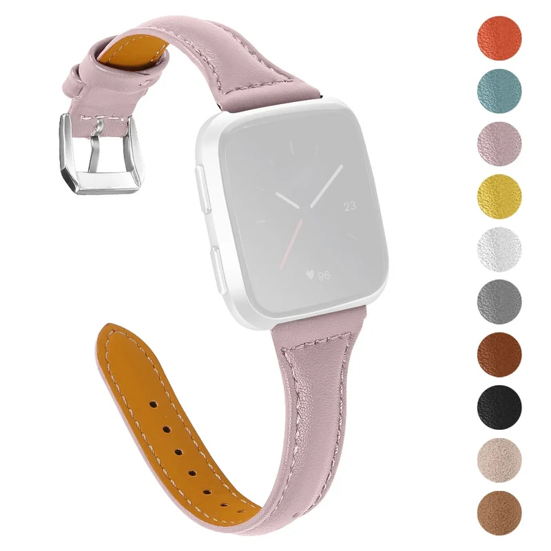 Süß Fitbit Versa 2 / Fitbit Versa Lite Echtes Leder armband