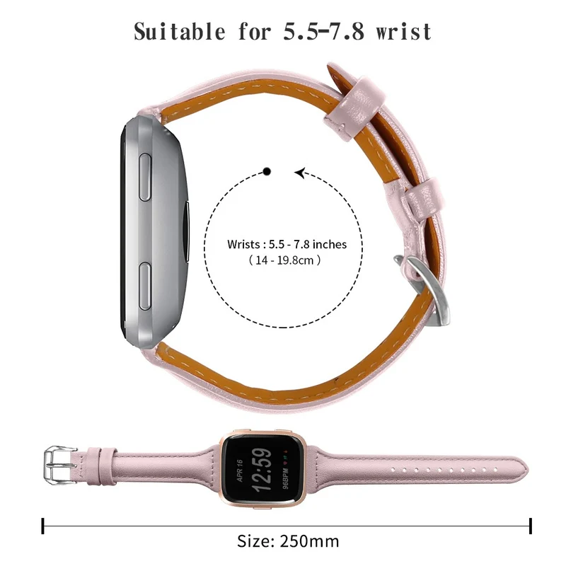 Süß Fitbit Versa 2 / Fitbit Versa Lite Echtes Leder armband