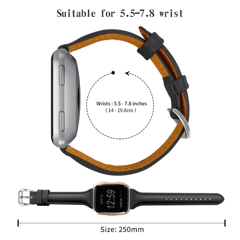 Süß Fitbit Versa 2 / Fitbit Versa Lite Echtes Leder armband