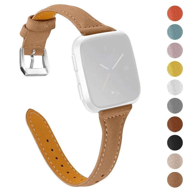 Süß Fitbit Versa 2 / Fitbit Versa Lite Echtes Leder armband