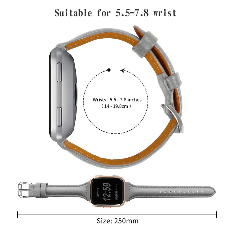 Süß Fitbit Versa 2 / Fitbit Versa Lite Echtes Leder armband